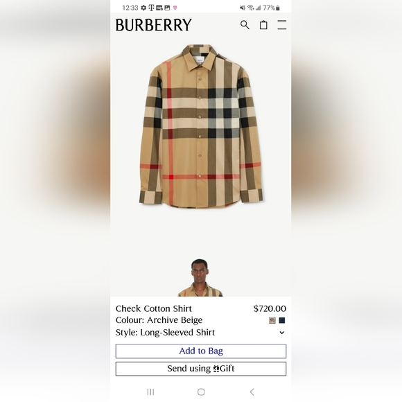 HOSTPICK !!!!! Burberry Iconic Nova Check Shirt - Picture 6 of 12